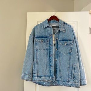 NWT Zara Oversized Jean Jacket